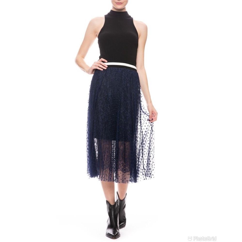 Loyd / Ford Palm Springs two layer mesh and silk skirt